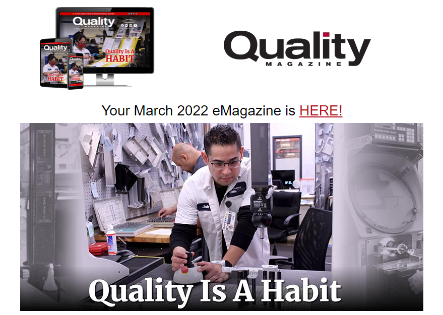 Larsen has been featured in Quality Magazine as 2022 Quality Plant of the Year